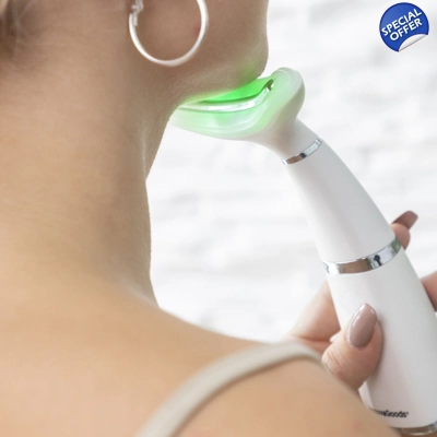 JOWL REDUCER WITH PHOTOTHERAPY, THERMOTHERAPY AND VIBRATION