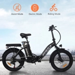AVAKA BZ20 PLUS 500W 48V 15AH Foldable Electric Bicycle