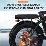 AVAKA BZ20 PLUS 500W 48V 15AH Foldable Electric Bicycle