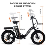 AVAKA BZ20 PLUS 500W 48V 15AH Foldable Electric Bicycle