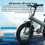 Q3 250W All-terrain Off-road Electric Bicycle with 20 inch Tires, EU Plug (Iron Black)