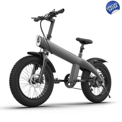 Q3 250W All-terrain Off-road Electric Bicycle with 20 inch Tires, EU Plug (Iron Black)