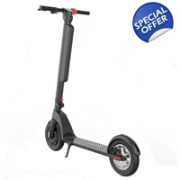 X8 350W 36V 10AH Folding Electric Scooter with 10 inch Air Tires, EU Plug(Black)
