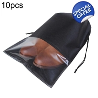 10pcs Non-woven Slippers Drawstring Pocket Shoes