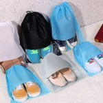 10pcs Non-woven Slippers Drawstring Pocket Shoes 10pcs Non-woven Slippers Drawstring Pocket Shoes