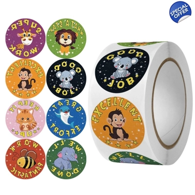2PC Animal Stickers Gift Packaging Bag 2PC Animal Stickers Gift Packaging Bag