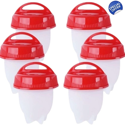 6 PCS/Set Silicone Non-stick Egg Steamer