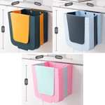 Hanging Folding Trash Can Food Waste Storage Bin