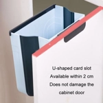 Hanging Folding Trash Can Food Waste Storage Bin