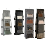 2pcs Double Sided Transparent Storage Bag