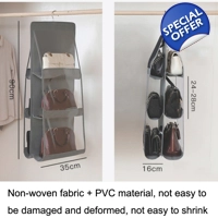 2pcs Double Sided Transparent Storage Bag