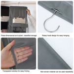 2pcs Double Sided Transparent Storage Bag
