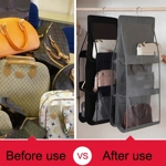 2pcs Double Sided Transparent Storage Bag