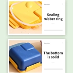 Rectangle Microwaveable Lunch Box Hermetic Bento Box with Spoon Rectangle Microwaveable Lunch Box Hermetic Bento Box with Spoon
