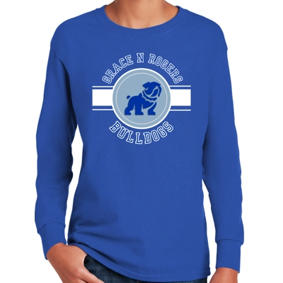 GNR Bulldogs Royal Blue Long Sleeve Tee GNR Bulldogs Royal Blue Long Sleeve Tee