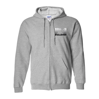 Bulldogs Sport Grey Zip Hoodie Bulldogs Sport Grey Zip Hoodie