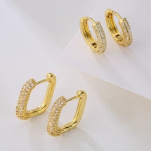 Chic hoop earrings with..