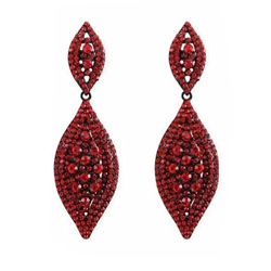 Glam water droplet dangle earrings