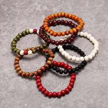 Wooden beads bracelet