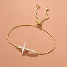 Zircon bracelet with cr..