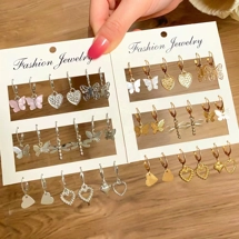 Set of 9 pairs of drop ..