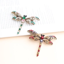 Retro style dragonfly brooches