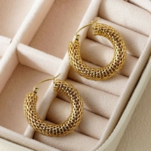 Glam hoop earrings