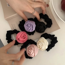 Simple flower hair tie