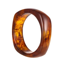 Square resin bangle