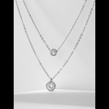 Double layer necklace w..