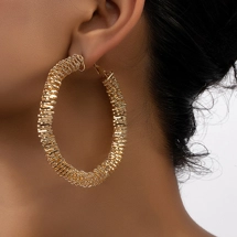 Retro hoop earrings