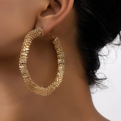 Retro hoop earrings