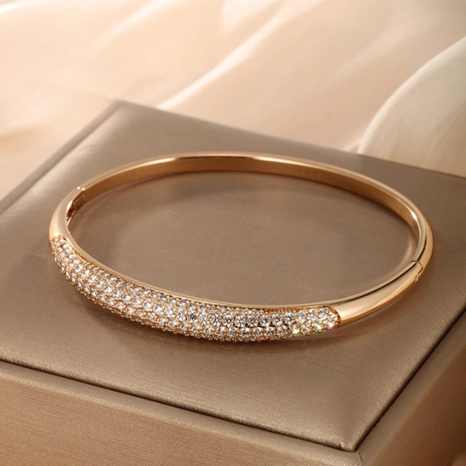 Additional Image for Stylish bangle with artificial gemstone detail