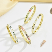 Simple bangles with flo..
