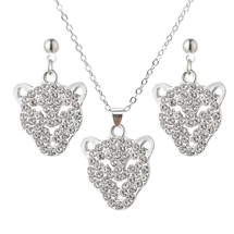Rhinestone jaguar earri..