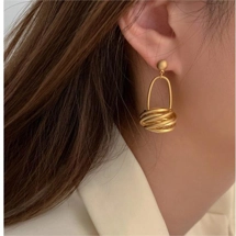 Nordic style drop earri..