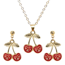 Cherry drop earrings an..