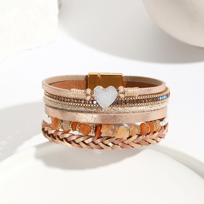 Additional Image for Bohemian style PU leather bracelet