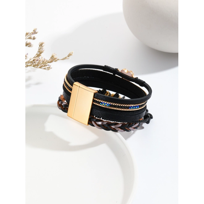 Additional Image for Bohemian style PU leather bracelet