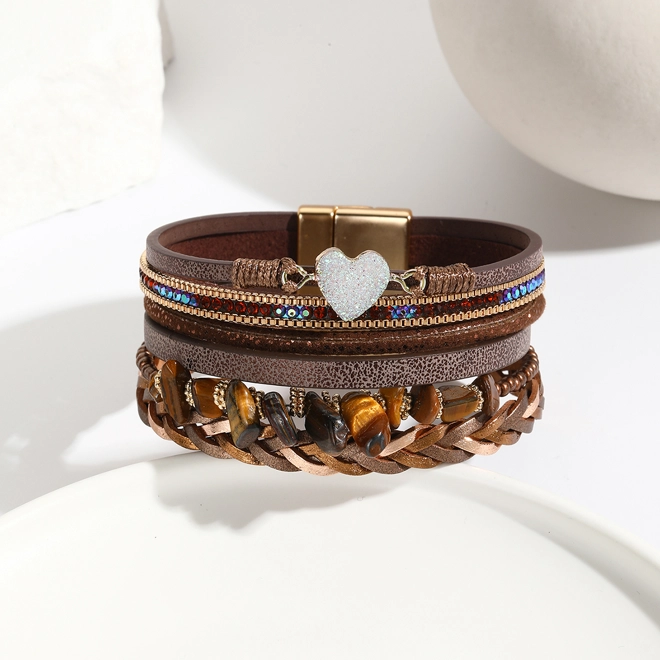 Additional Image for Bohemian style PU leather bracelet