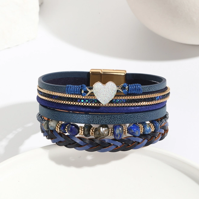 Additional Image for Bohemian style PU leather bracelet