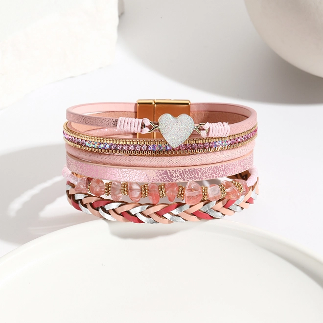 Additional Image for Bohemian style PU leather bracelet