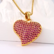 Rope chain necklace wit..