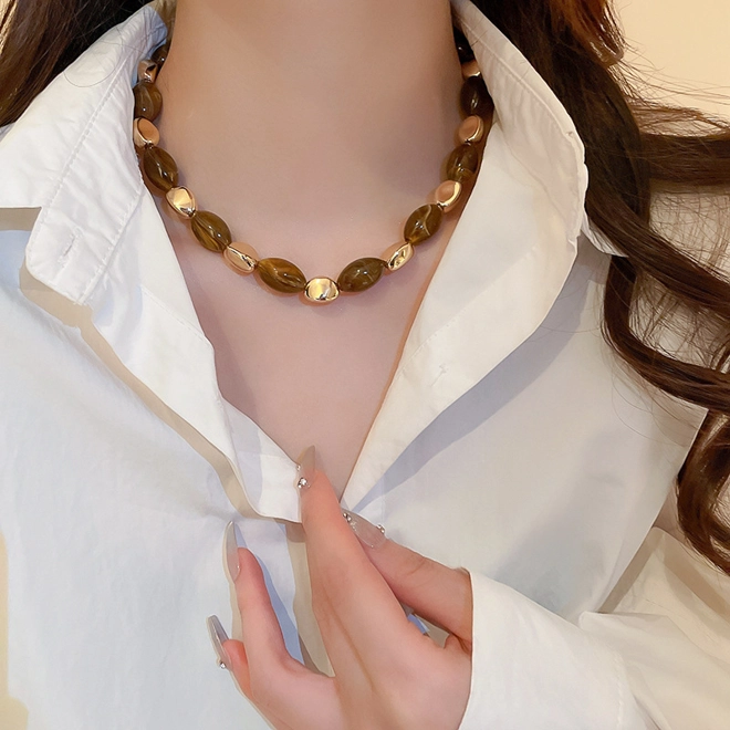 product Image for Oval beads necklace