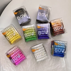 Box of gradient colour coil hair ties