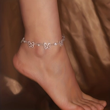 Glam butterfly anklet