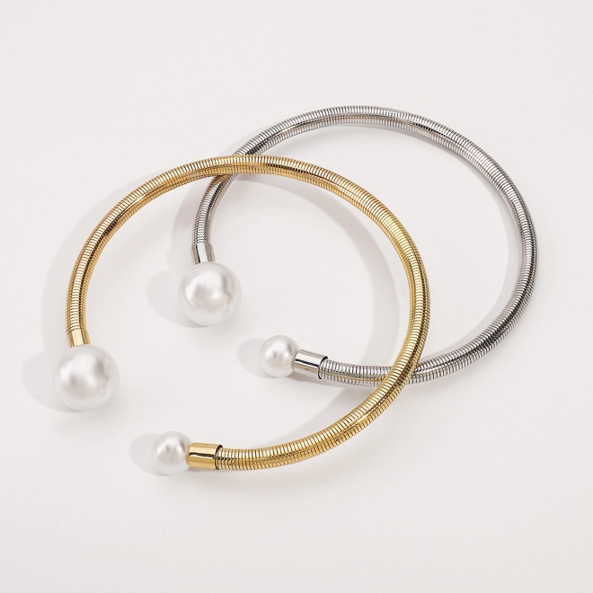 Additional Image for Open chocker with imitation pearls