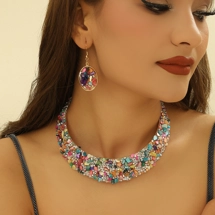Glam necklace and drop ..