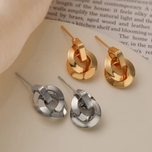 Geometric drop earrings