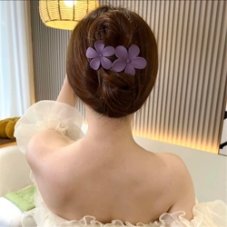 Sweet resin flowers hair clip